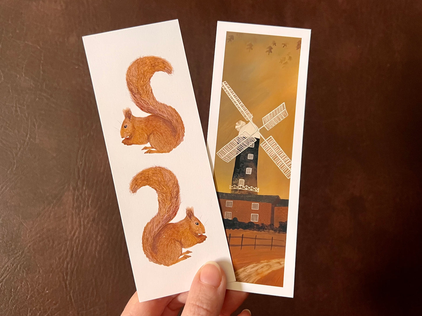 Autumn Bookmark Set – Handmade Illustrated Bookmarks | Skidby in Autumn & Squirrels Designs