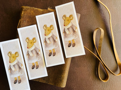 Cute Mouse Bookmarks (Pack of 4)