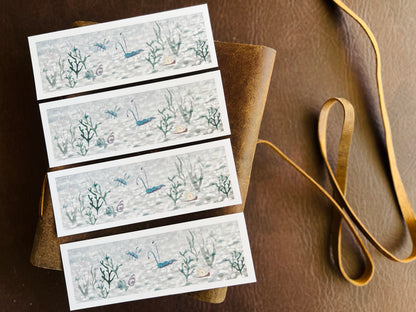 Prawn and Lobster Bookmarks (Pack of 4)