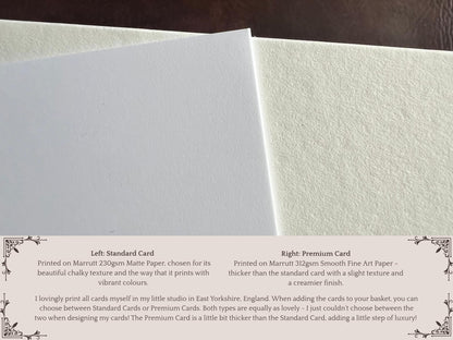 Scottish Highland Cow Art Card – Blank Inside for Any Occasion