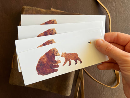 Bears and a Bee Bookmarks (Pack of 4)