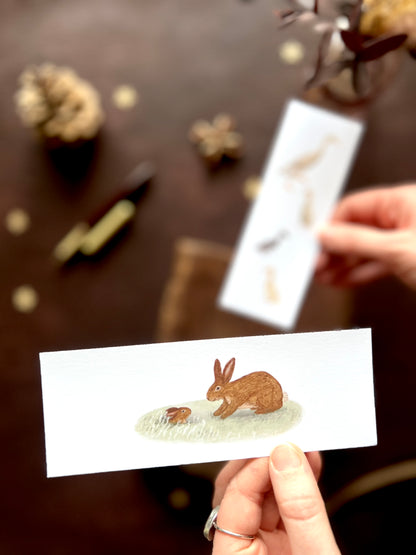 Animal Bookmark Set: Runner Ducks & Baby Bunny