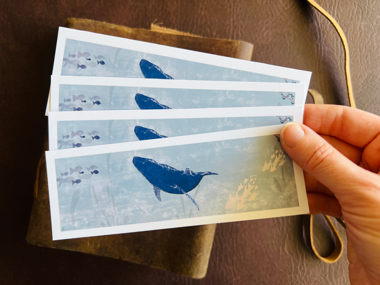 Blue Whale Bookmarks (Pack of 4)