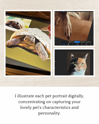 Custom Reptile Portrait: Hand-Drawn A4 Art Print in 11”x14” Mount