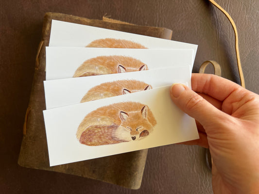 Sleeping Fox Bookmarks (Pack of 4)