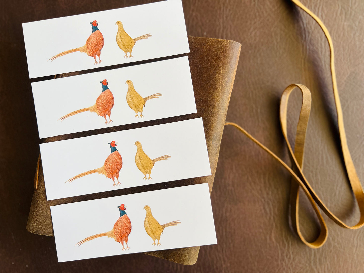 Pheasants Bookmarks (Pack of 4)