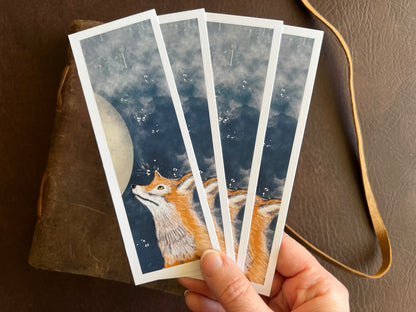 Fox and Moon Bookmarks (Pack of 4)