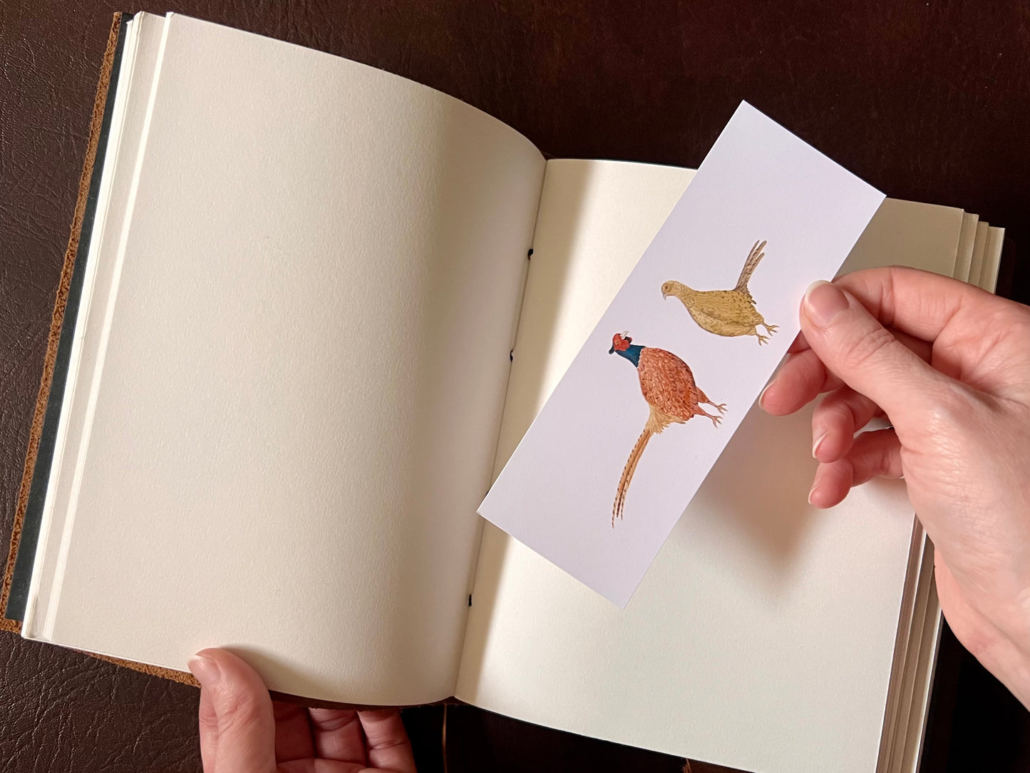 British Countryside Bookmark Set – Handmade Illustrated Bookmarks | Sleeping Fox & Two Lovely Pheasants Designs (Copy)