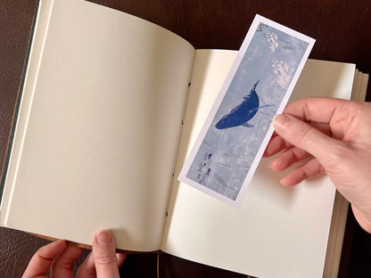 Sea Life Bookmark Set – Handmade Illustrated Bookmarks | Blue Whale & Lobster Designs