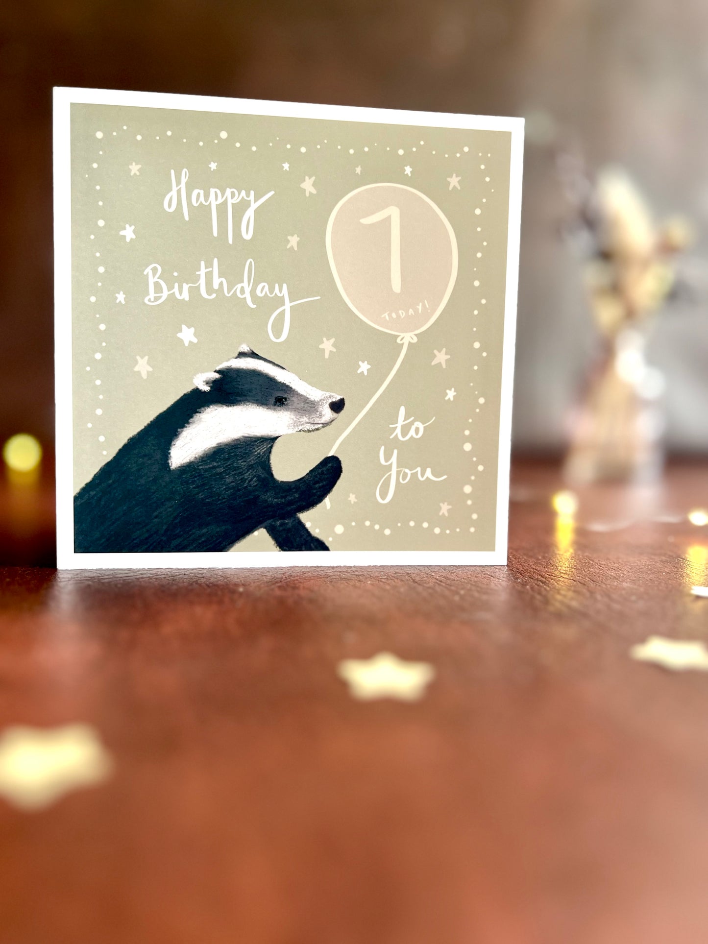 Illustrated woodland birthday card with personalised age detail, blank inside for your own message, ideal for milestone birthdays and all ages