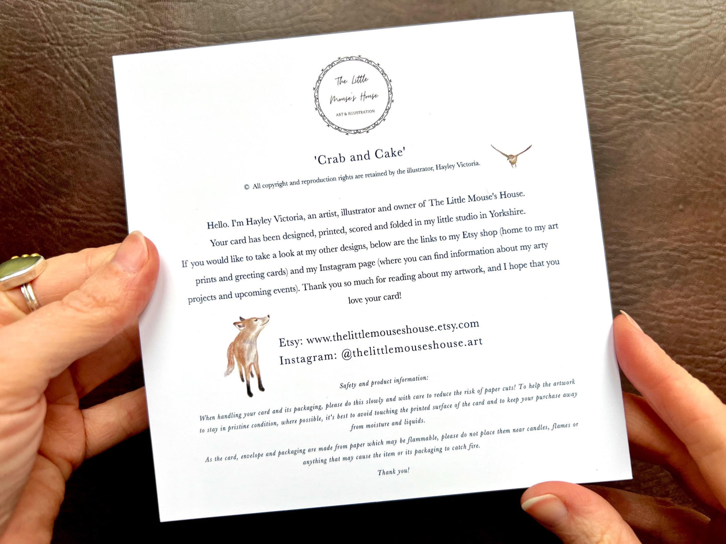 Fun Personalised Birthday Card with Cute Crab Illustration