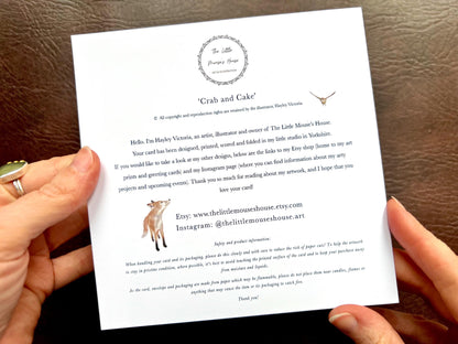 Fun Personalised Birthday Card with Cute Crab Illustration