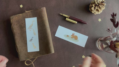 Animal Bookmark Set: Runner Ducks & Baby Bunny